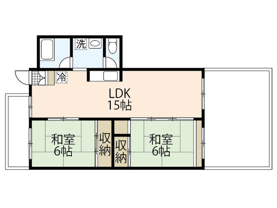 【広島市中区本川町のマンションの間取り】