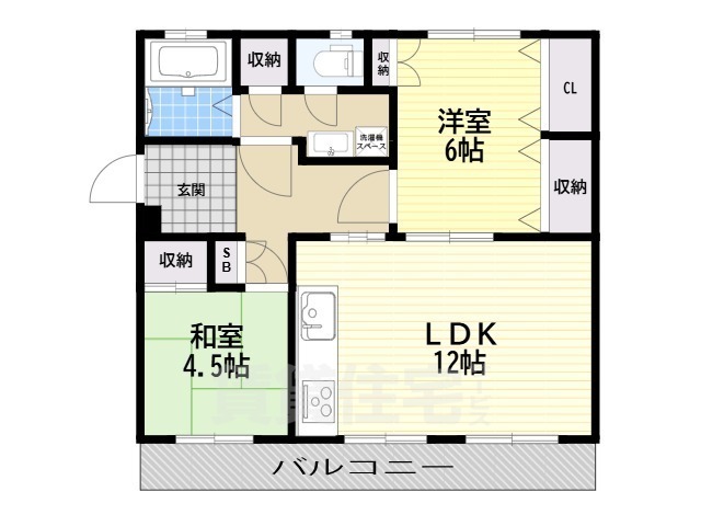 陽和台第4住宅1号棟の間取り