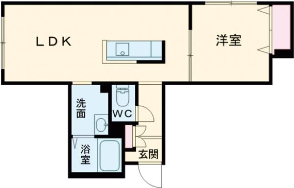 加東市上滝野のアパートの間取り