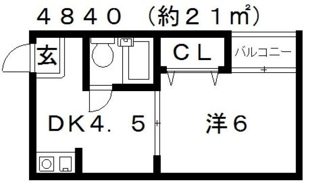 メゾンドルチェIの間取り