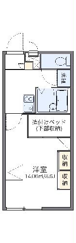 レオパレスアンシェヌマンの間取り