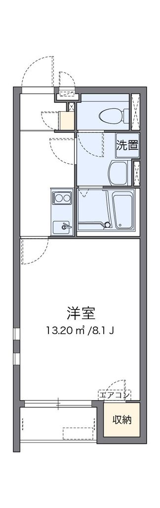 八潮市伊草のアパートの間取り