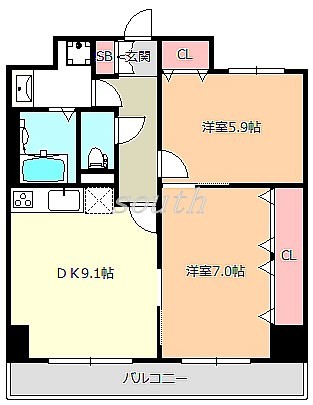 グランデュール林寺の間取り