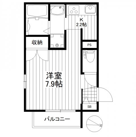 三軒茶屋inbloomの間取り