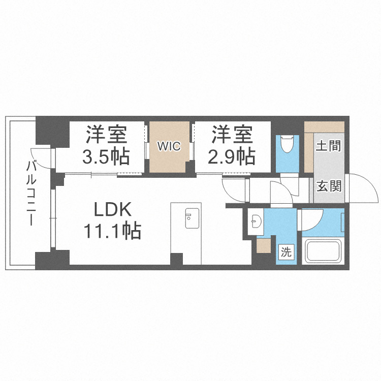 アーバネックス谷町六丁目の間取り