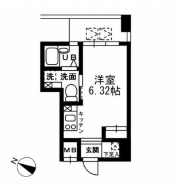 中央区日本橋本町のマンションの間取り