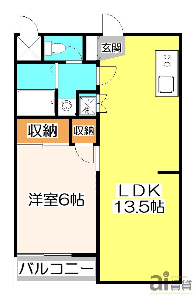 東村山市本町のマンションの間取り