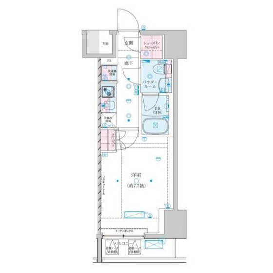 ＧＥＮＯＶＩＡ川崎ＶＩＩの間取り