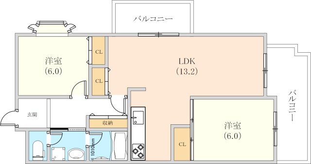 アーバンライフ六甲の間取り