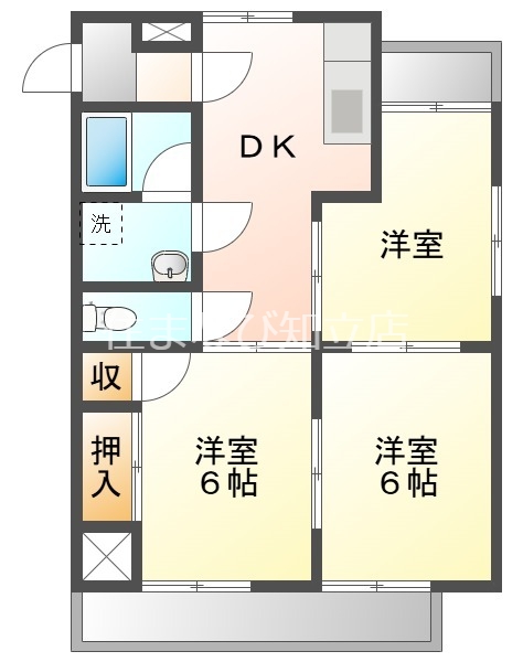 ピュアライフ長草Aの間取り