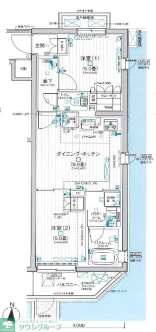 デュオステージ京成曳舟の間取り