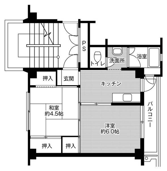 ビレッジハウス行田4号棟の間取り