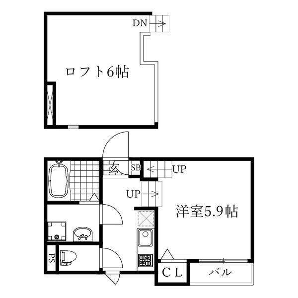 HUMMING LIFE中村区役所の間取り