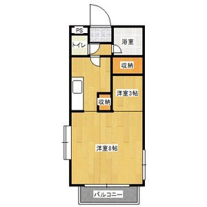 札幌市北区北三十六条西のマンションの間取り