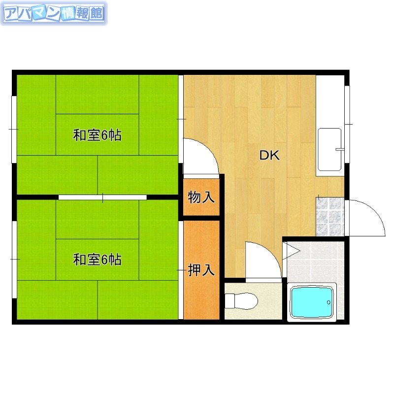 ハイツ渡岩の間取り