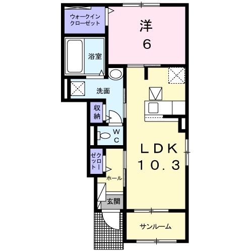 トレノ　カーサ　Iの間取り