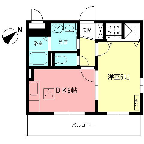 秦野市大秦町のマンションの間取り