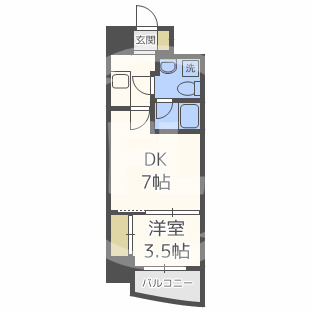 APRILE南森町の間取り