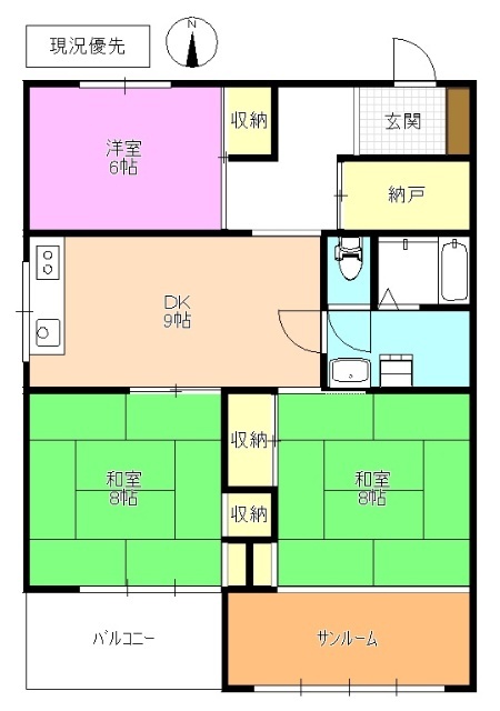 小柴見マンションの間取り