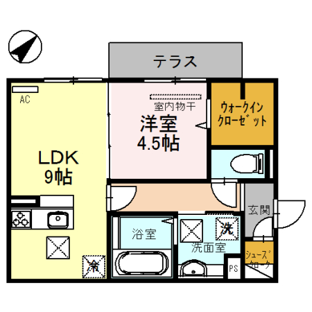 彦根市駅東町のアパートの間取り