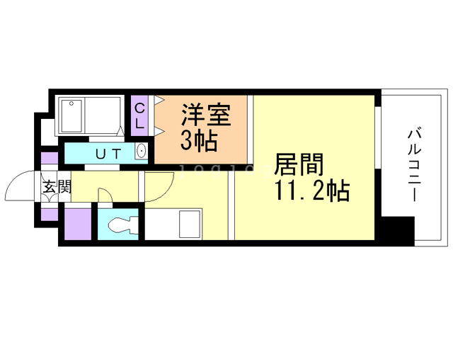 札幌市中央区南十四条西のマンションの間取り