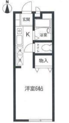 横浜市金沢区高舟台のアパートの間取り