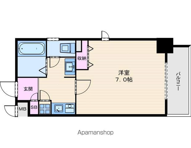 1K Mansion in Chuo-ku, Osaka — photo 2 of 3
