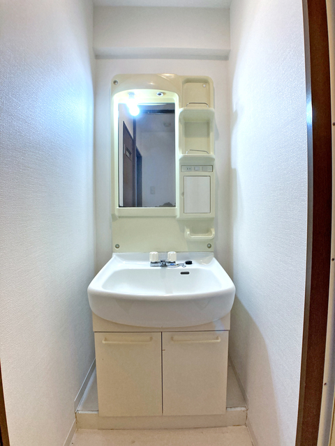 洗面設備　独立洗面台付で身支度も捗ります