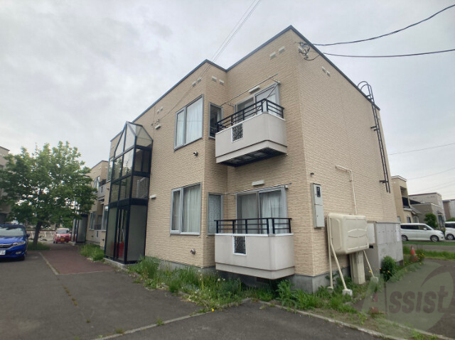 建物外観　札幌市東区北五十一条東「グリーンパークヴィレッジＢ」