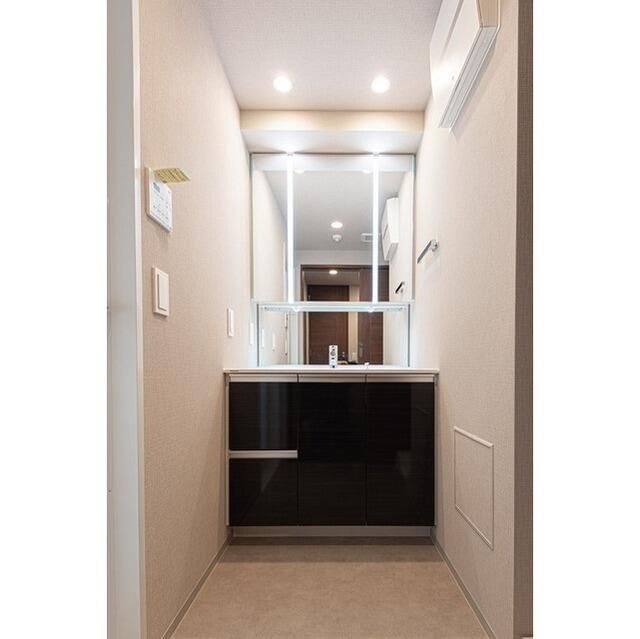 洗面設備　使いやすい洗面所です