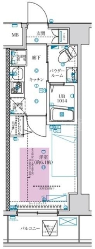 フェルクルールプレスト川崎アリビエの間取り