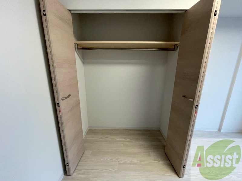 収納　洋室にはクローゼットがあるのですっきり片付きそうです。