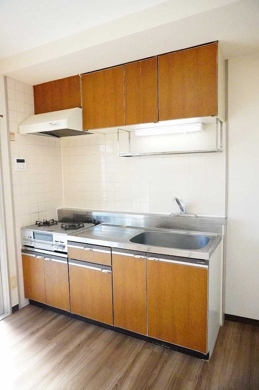 キッチン　ガスコンロ設置可でお料理ラクラク