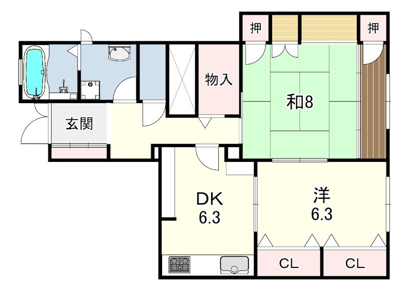 北口町11-5戸建ての間取り写真