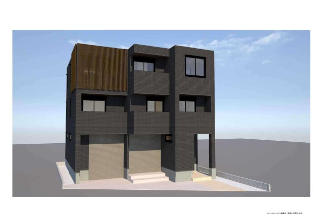 建物外観　2階部分　1フロアに2戸賃貸住宅