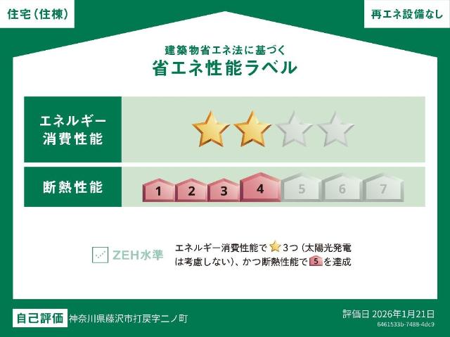 省エネ性能ラベル　外観写真（昼）