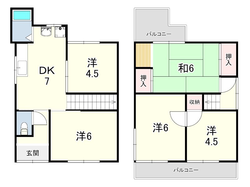 垂水区千鳥が丘2-9-4戸建の間取り写真