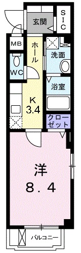 コンフィールの間取り写真