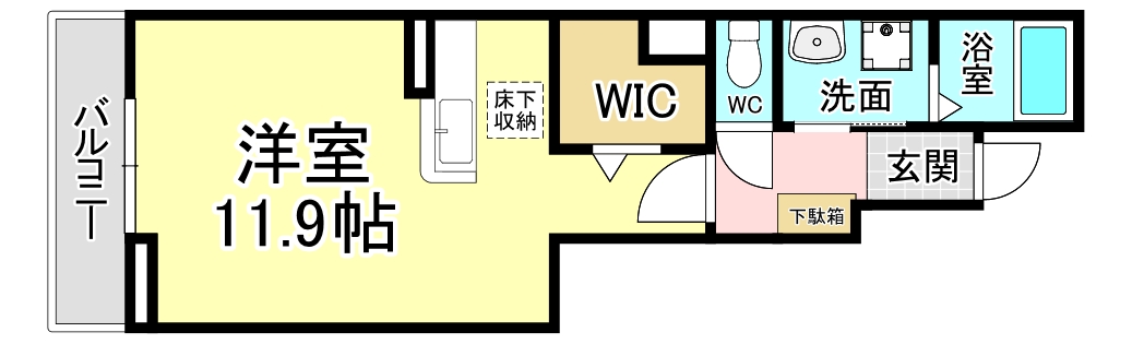 ＪＲ筑豊本線 本城駅 徒歩33分 2階建 築14年の間取り写真