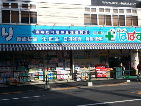 ドラックストア　ぱぱす薬局根津店（ドラッグストア）まで190m