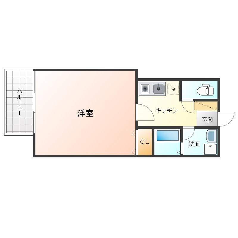 都営新宿線 西大島駅 徒歩4分 5階建 築5年の間取り写真