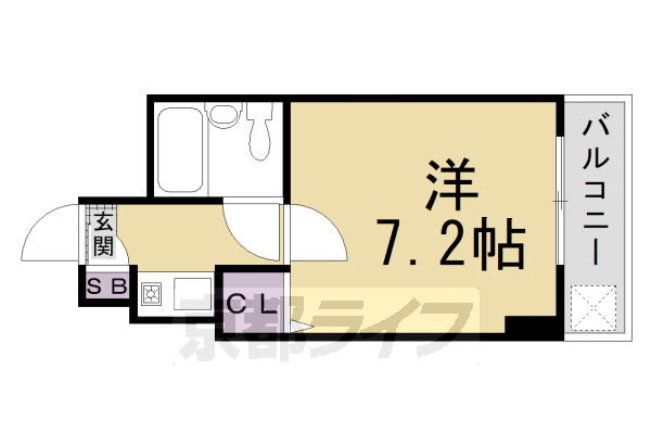 シャレー西京極の間取り写真