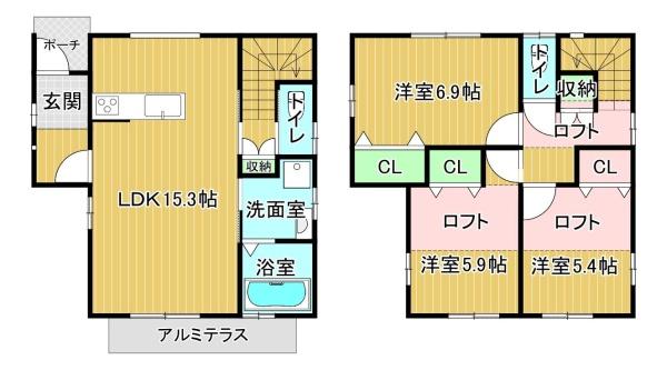 123タウン梅満の間取り写真