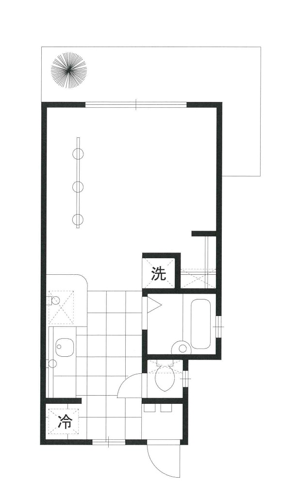 大田区西蒲田のアパートの間取り