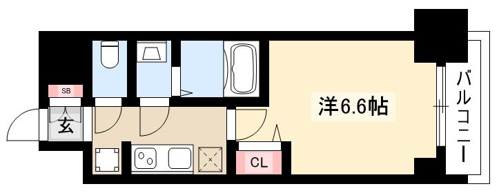 プレサンス名駅南エディフィスの間取り