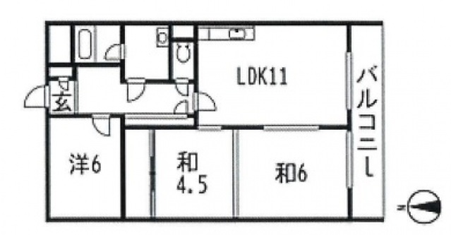 ラポール原田の間取り