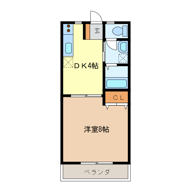 コーポ新町IIの間取り