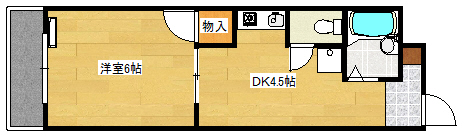 広島市西区草津南のマンションの間取り