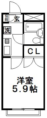 板橋区蓮根のアパートの間取り