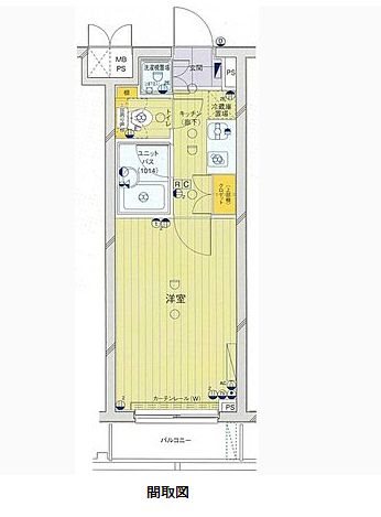 新宿区戸山のマンションの間取り